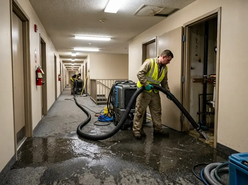 multi-unit-apartment-hallway-f-005 — frequently asked questions, Emergency Burst Pipe Water Extraction & Removal in North Am…